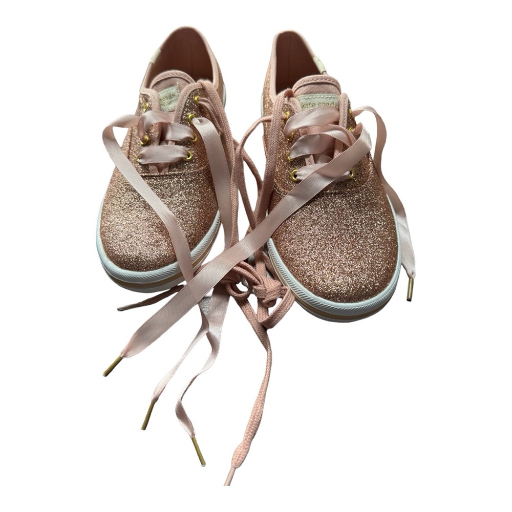 Keds Kids X Kate Spade New York Champion Glitter Youth Sneakers . - Picture 6 of 9